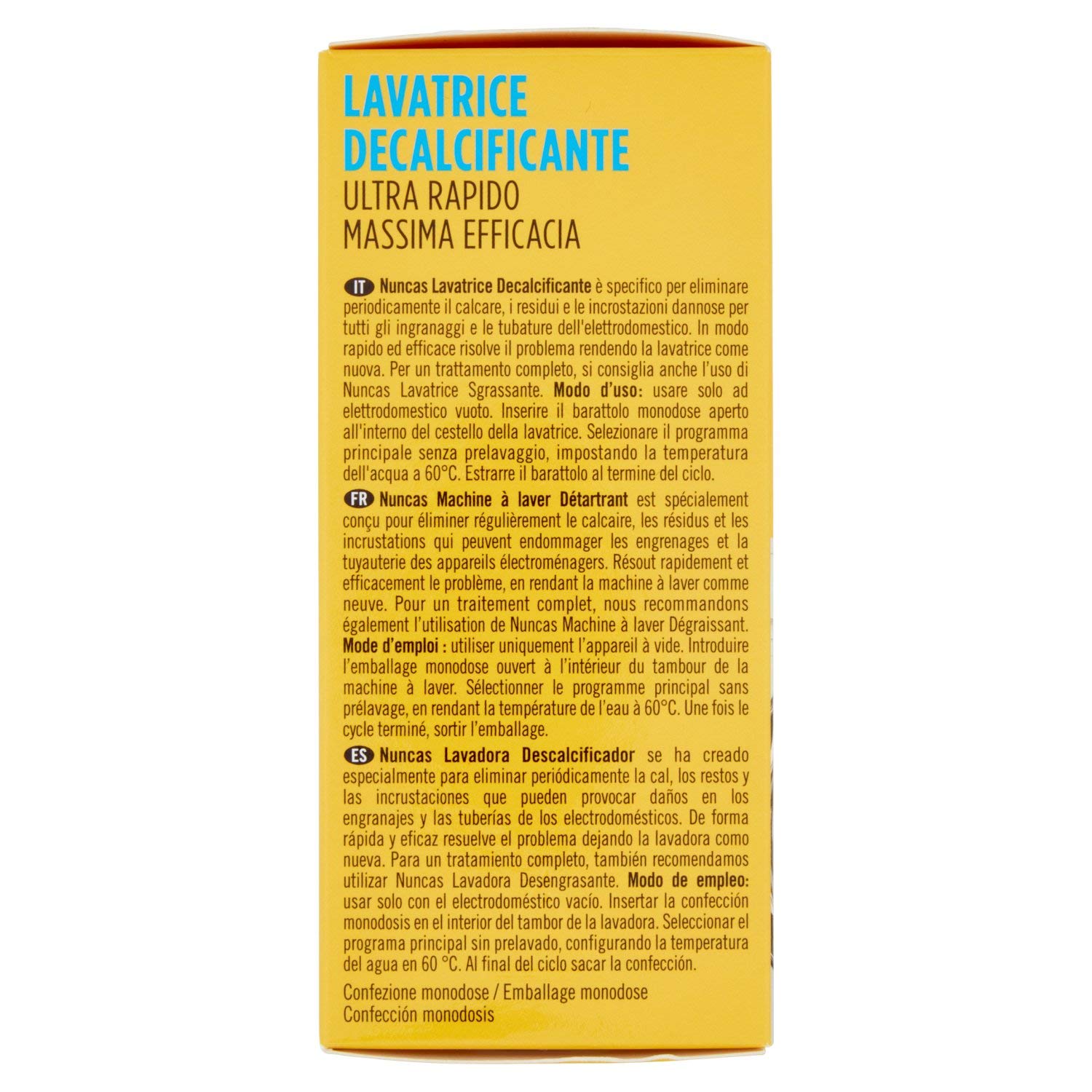 Nuncas Lavatrice - Decalcificante Ultrarapido - 250g