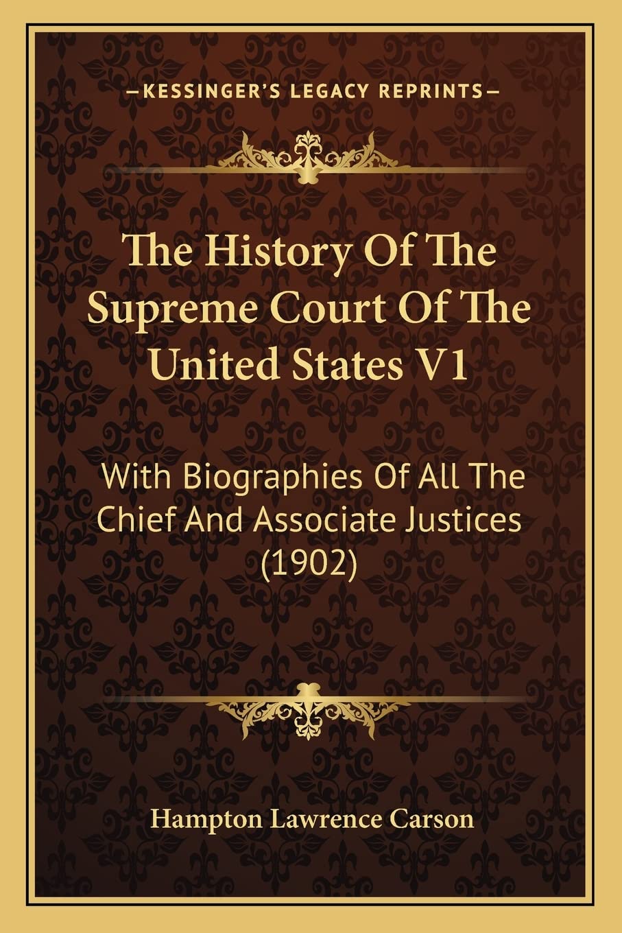 Amazon.com: The History Of The Supreme Court Of The United