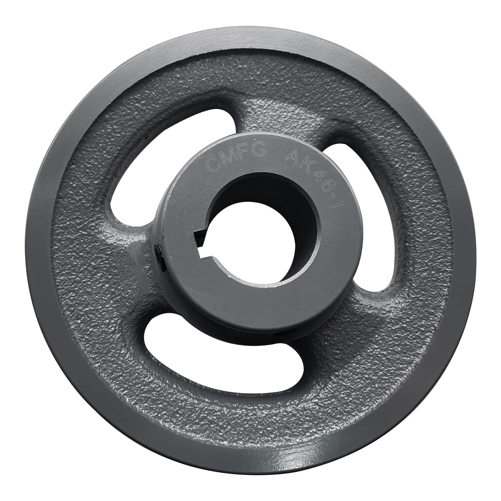 Snapklik.com : AK46-1 V Belt Pulley,4.45 Inch OD, 1 Inch Bore,Cast Iron ...
