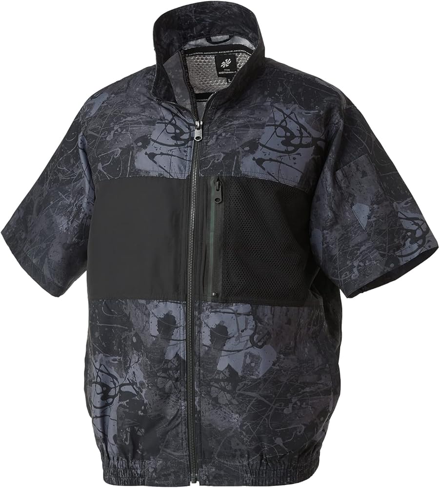 Amazon.co.jp: クロダルマ 半袖ジャンパー 268791 4L 490:迷彩ブラック