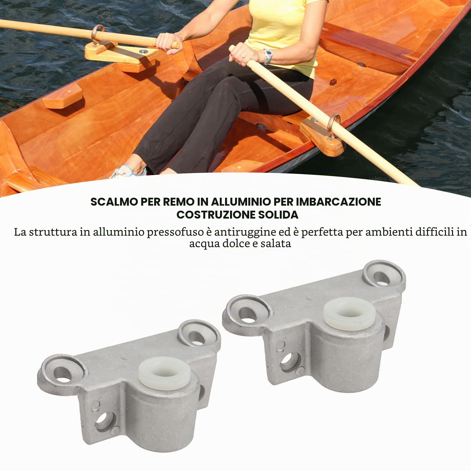 Scalmo per Remi per Barche, 2 Pezzi 14mm Ad Angolo Retto Presa per Scalmi per Scalmi Stabile per Barche Yacht