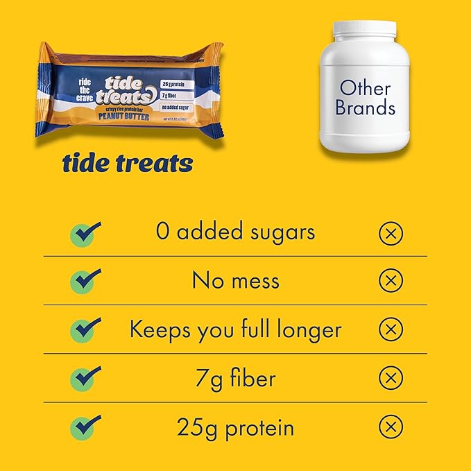 Barritas de Proteína Tidetreats Crispy Rice Peanut Butter miniatura 5