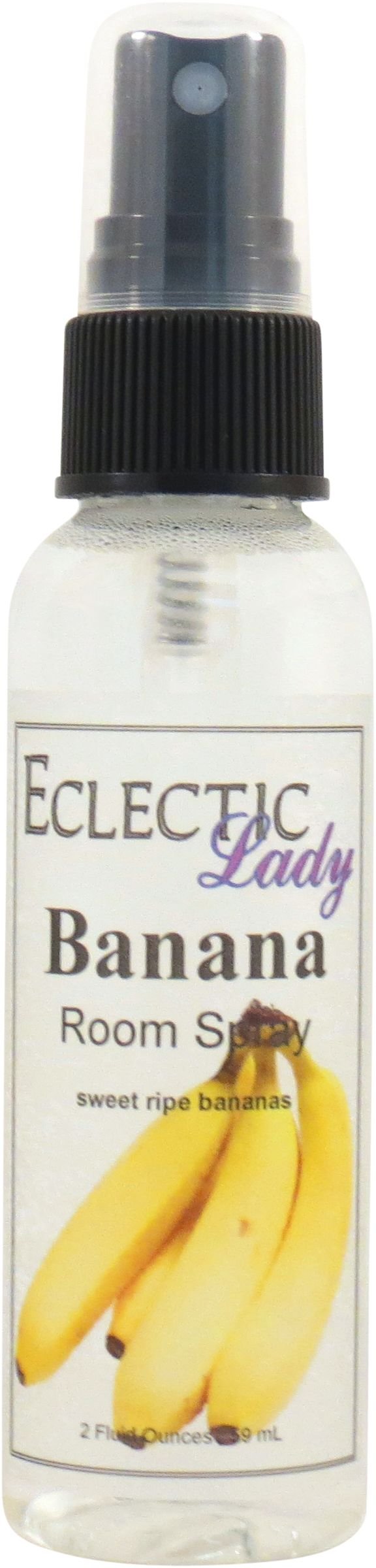 Banana Room Spray, 2 Ounces, No Artificial Colors, Parabens, or Preservatives - Fragrant Aromatic Room Mist For Home, Room, Office