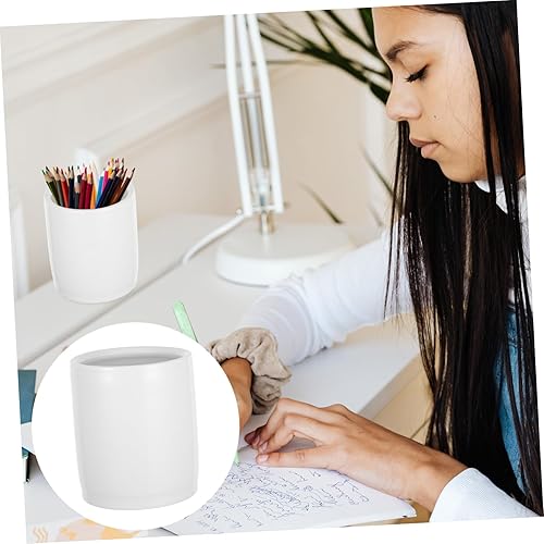 Miniatura 8 de OSALADI Soporte de cerámica para lápices, de porcelana, para escritorio, artículos de papelería, soporte para brochas de maquillaje para suministros