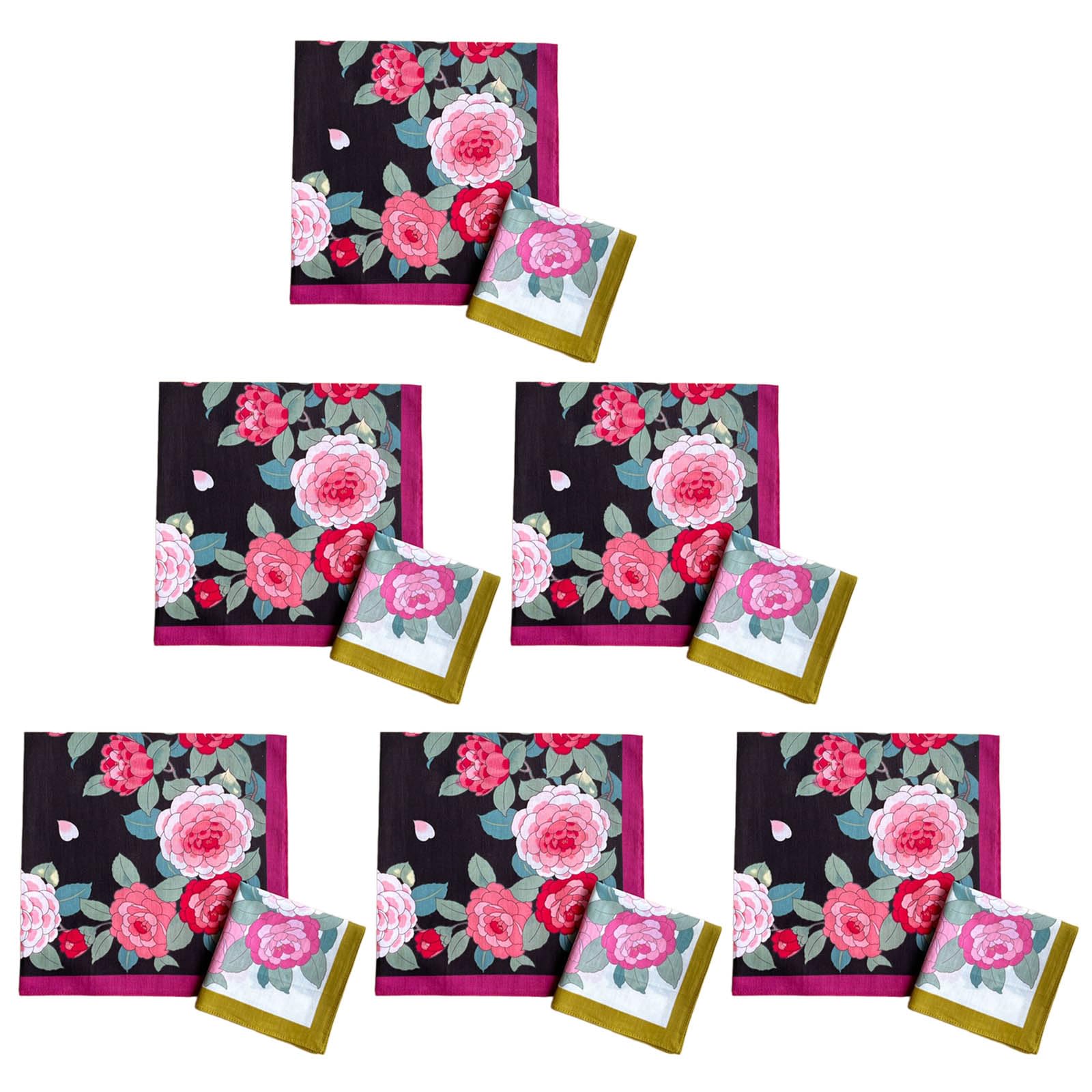 Fazzoletto con motivo floreale, 43,2 x 43,2 cm, grande asciugamano assorbente per lo sport, fazzoletti quadrati, fazzoletti da taschino da uomo