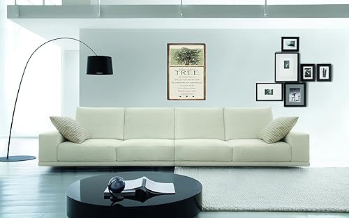 Decoración de pared de metal vintage nostálgico - Consejo de un árbol - Regalo de arte - Placa antigua vintage - Decoración de pared de metal para