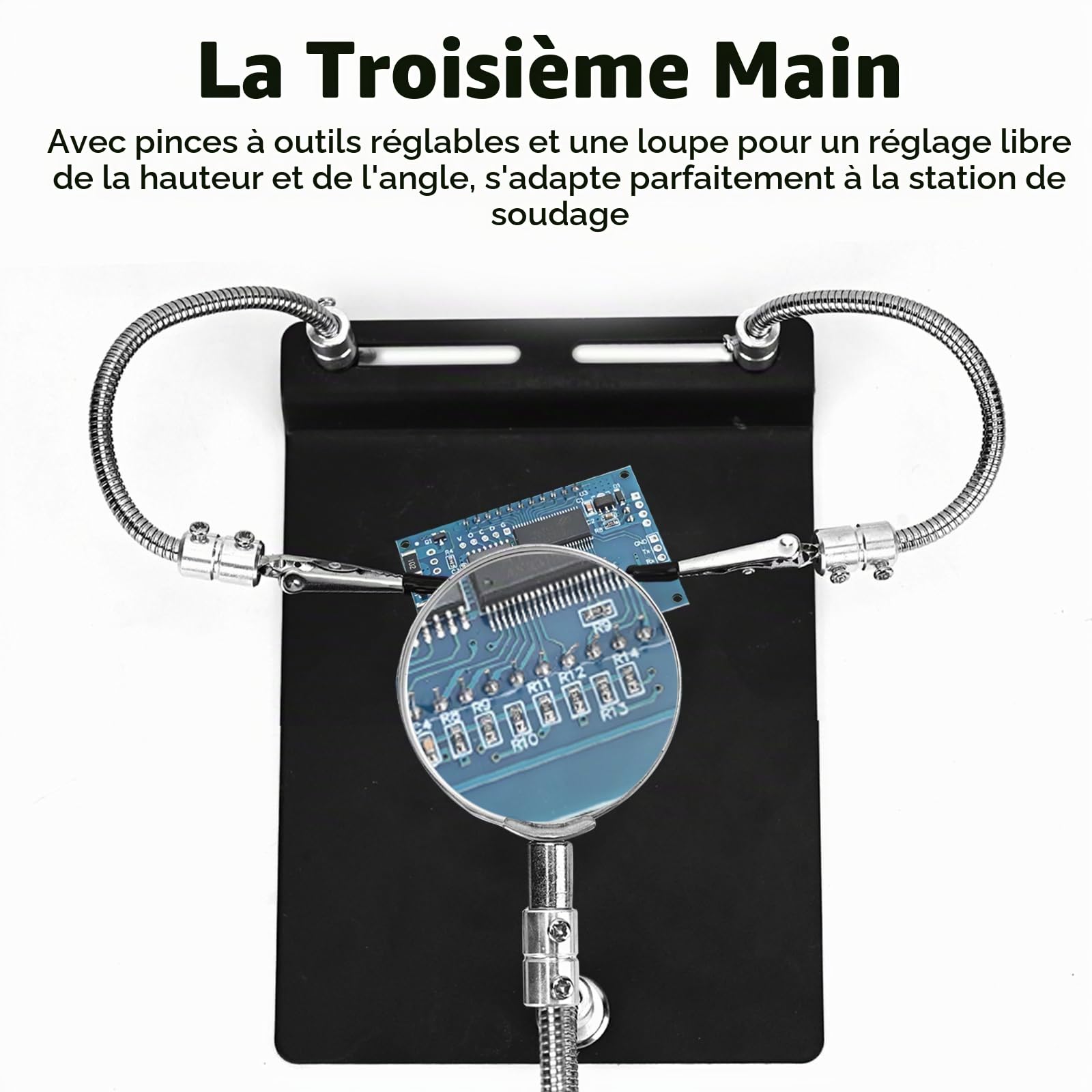 Station de soudage 936D, station de soudage numérique 60W, soudage domestique, température réglable, stylo de soudage de qualité industrielle, outil d'entretien, avec lentille