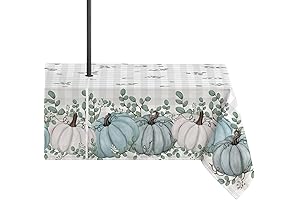 Horaldaily Outdoor Tablecloth with Umbrella Hole for Fall Gatherings and Outdoor Festivities