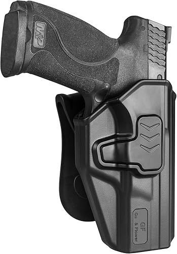 Miniatura 1 de M&P - Funda OWB de 0.354 in para S&W M&P 9MM.40 M2.0 tamaño completo 4.25 pulgadas y compacta 4 pulgadas 3.6 pulgadas, paleta de silicona suave, 360