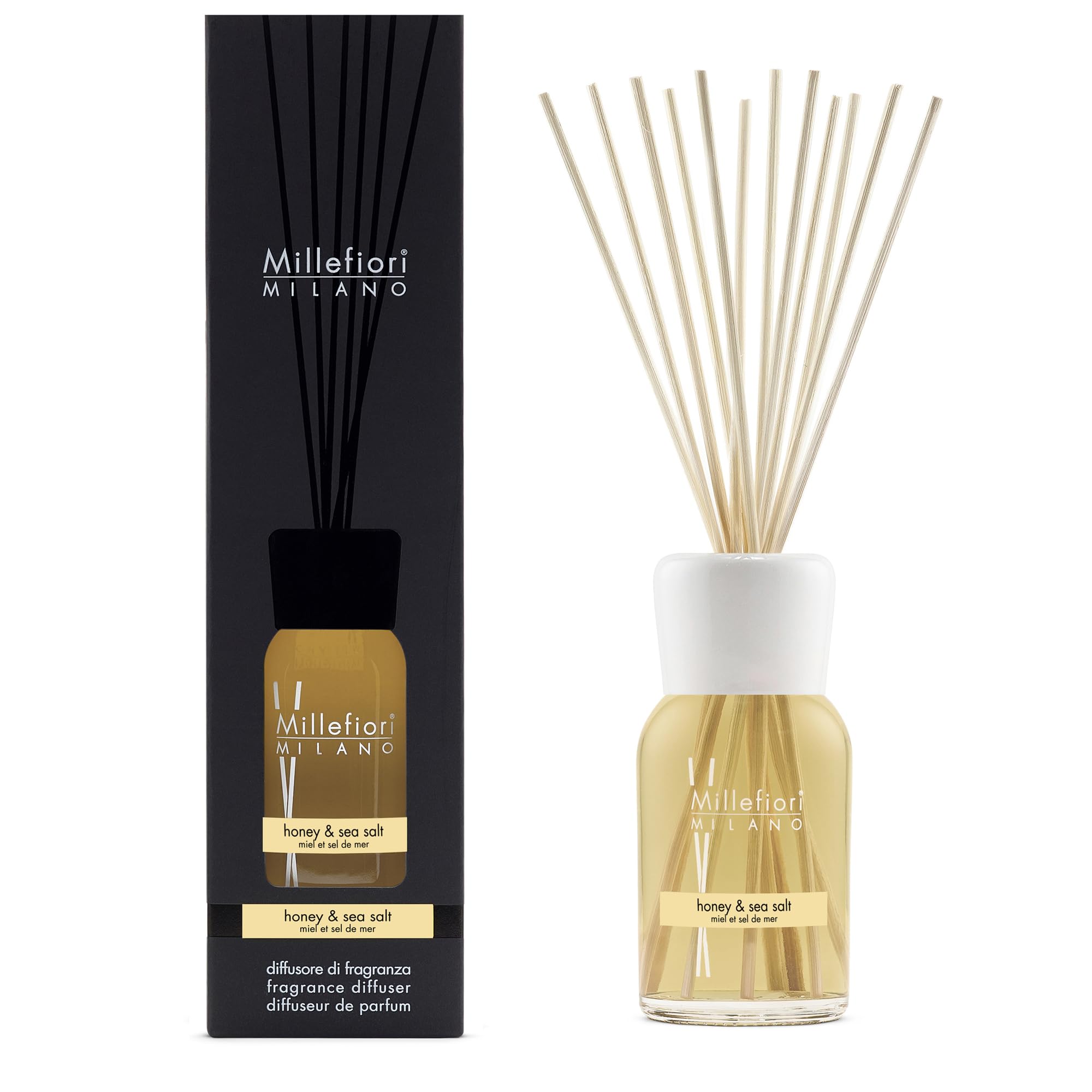MILLEFIORI MILANO DIFFUSORE A BASTONCINO 500ml HONEY & SEA SALT