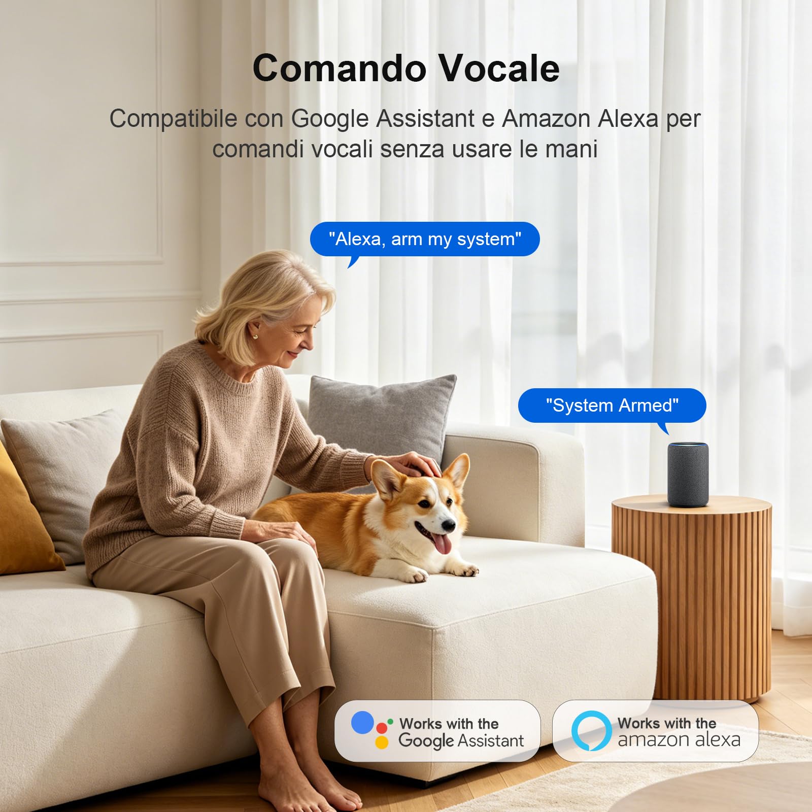 Système de sécurité Domestique, système d'alarme Anti-Intrusion 4G GSM Wi-FI, kit de 22 unités avec caméra Seeurity 2 MP, détecteur de Mouvement PIR, capteur de Porte et télécommande