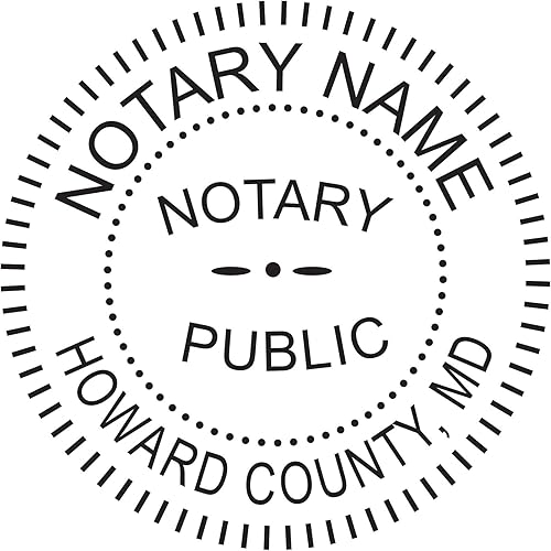 Miniatura 4 de Paquete de sellos de notario rosa y sello autoentintado | Maryland