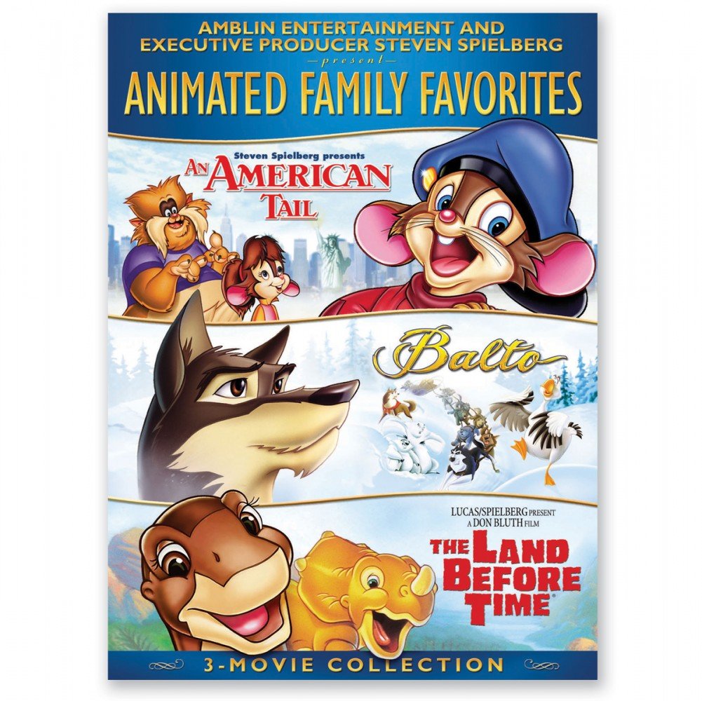 Colección de 3 Películas Animadas Familiares el regalo ideal en DVD para cumpleaños de niños