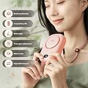 PiKaPiKaP Portable Neck Fan, Hanging Neck Fan Hands Free with Adjustable Lanyard and Bracket, USB Rechargeable Bladeless Mini Fans Portable, 3 Speeds for Women Kids Outdoor Travel gallery image