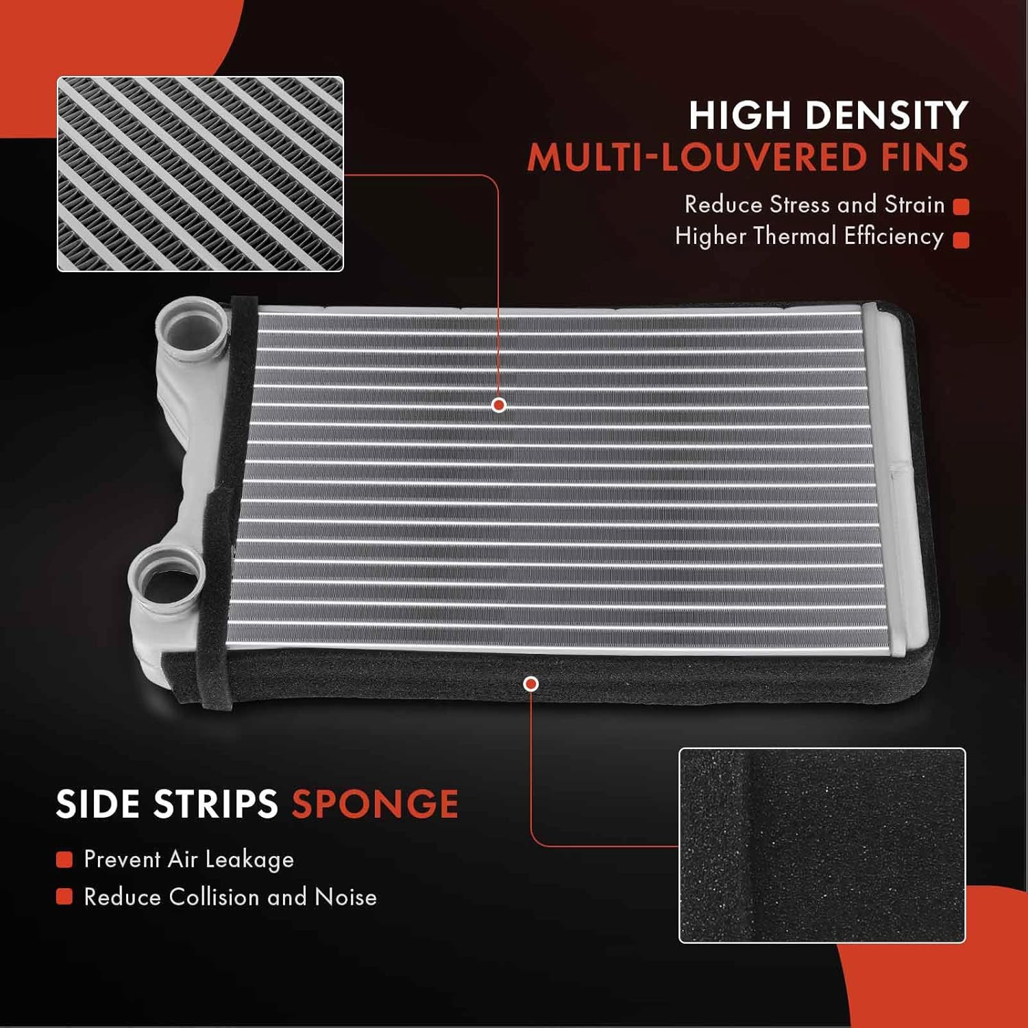 A-Premium HVAC Heater Core Compatible with Audi A4 2002-2010, A4 Quattro 2002-2012, RS4 2007-2008, S4 2004-2009, Replace# 8E1820031