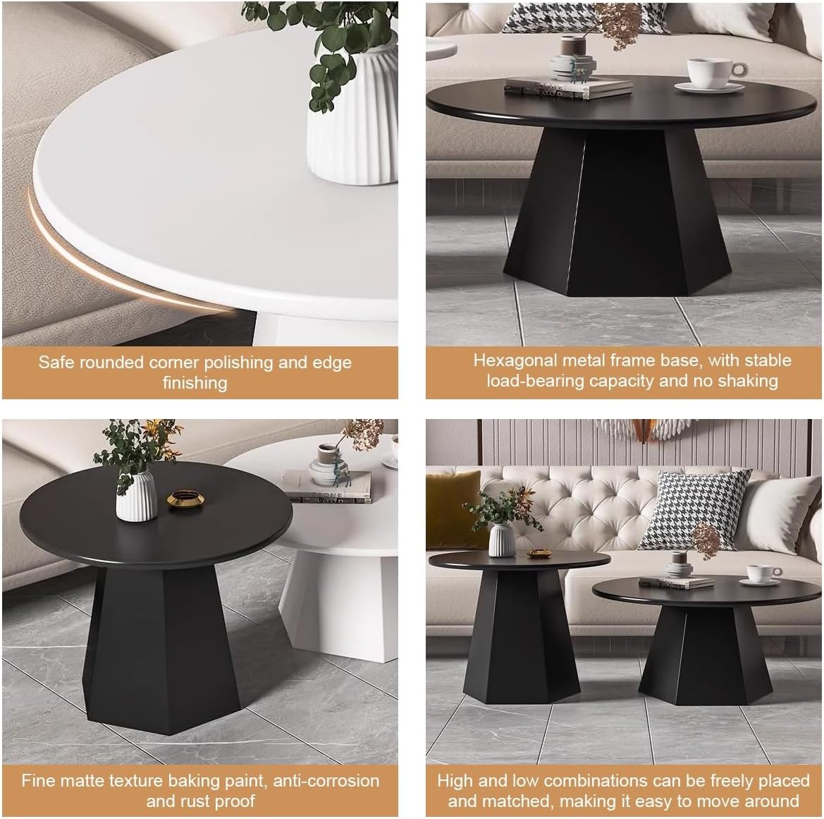 ローテーブル ネストテーブル センターテーブル 丸型 2個セット 楽天 ローテーブル ネストテーブル センターテーブル 丸型 2個セット 楽天