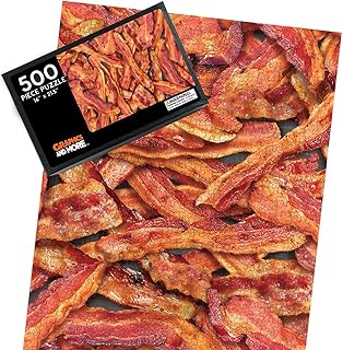 Bacon Collage 500 Piece Jigsaw Puzzle for Adults, 16