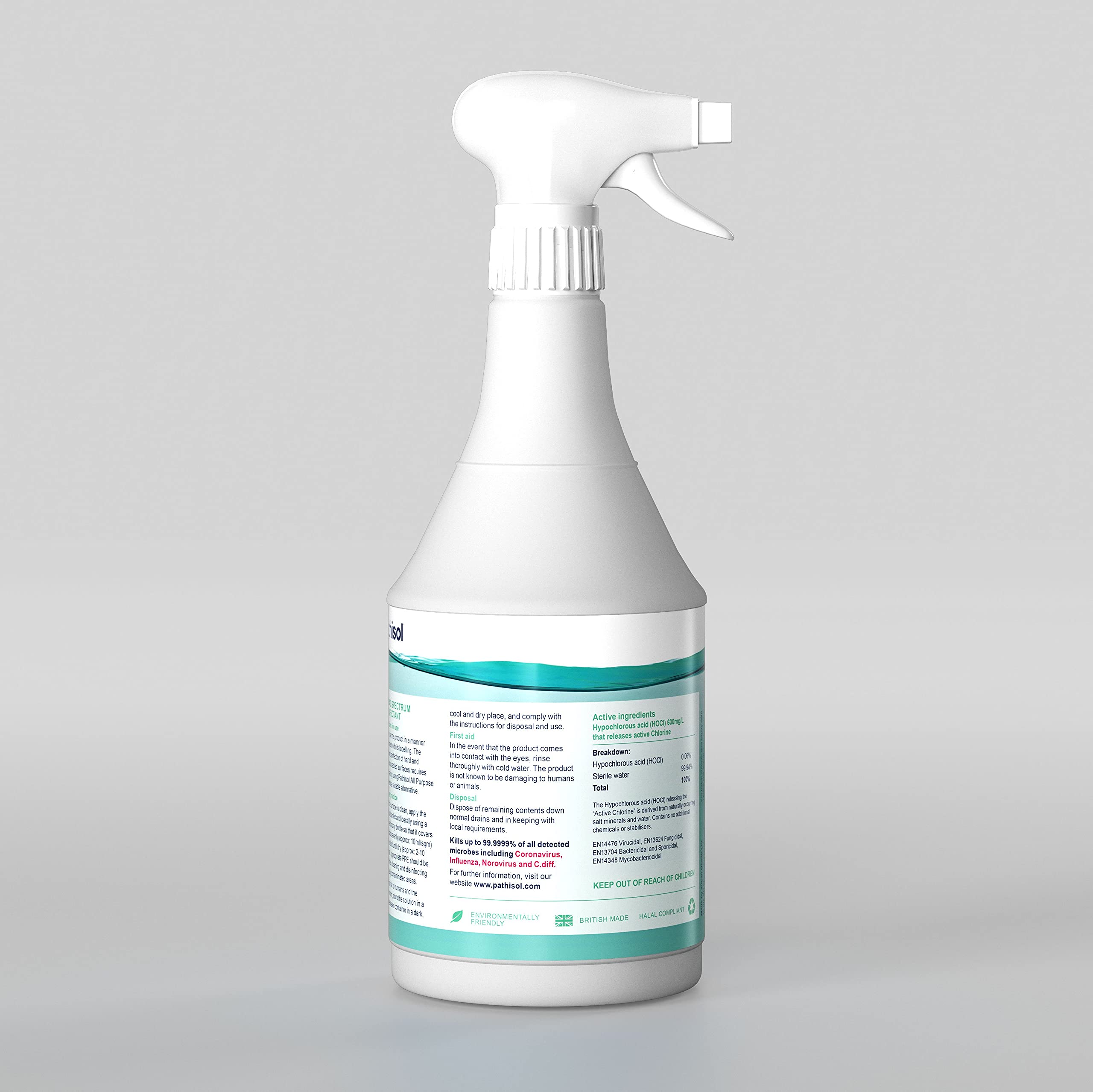 Buy Pathisol Eco Friendly Hypochlorous Acid Disinfectant 600 ppm