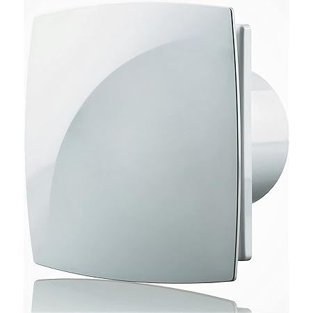 Silver Bathroom Extractor Fan 4" 100mm with Pull Cord Switch Ventilator ...
