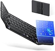 JAMJAKE 折り畳みキーボード ワイヤレス【プロ監修・驚速快適・JIS標準日本語配列】iPad用キーボード 無線Bluetooth5.4 薄型 軽量 静音【業界初・3-in-1超高精度タッチパッド・ 4台同時接続】iOS/Android/Mac/Windows対応 Type-C急速充電 iPad/iPhone/スマホ/タブレット/パソコン/surface用 持ち運び モバイル/オフィスに最適