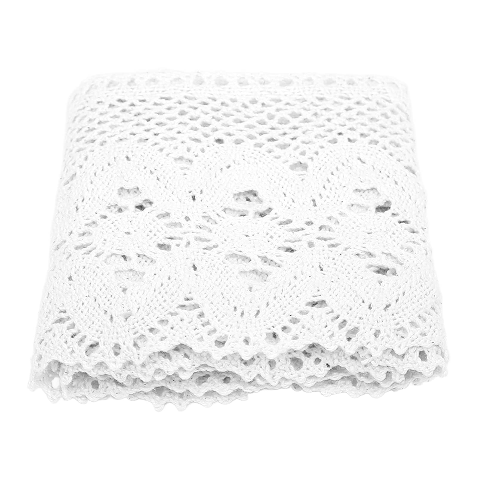 Lace Ribbon, 10 Yards Lace Trim Ribbon White 10cm Wide Cotton Trim Vintage Ribbons Cotton Crochet Floral Decoration for DIY Crafts - Image 4