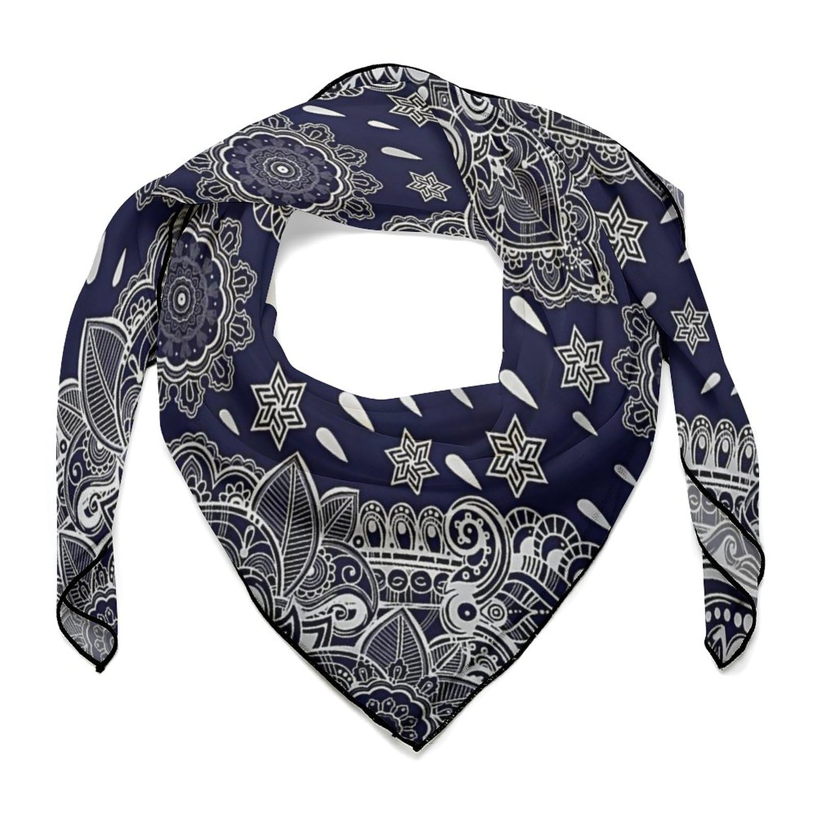 Amazon.co.jp: 絹のスカーフ バンダナ柄 ペイズリー レディース 春夏用