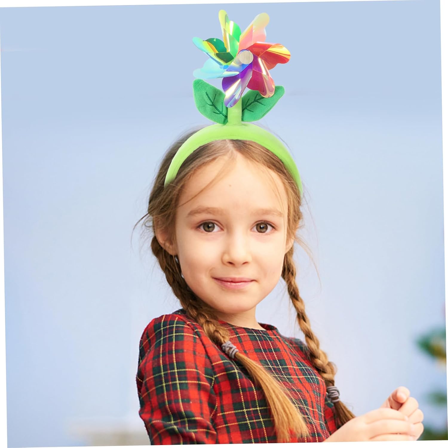 Women's Green Windmill Headband Cloth Party Accessory Halloween image 5