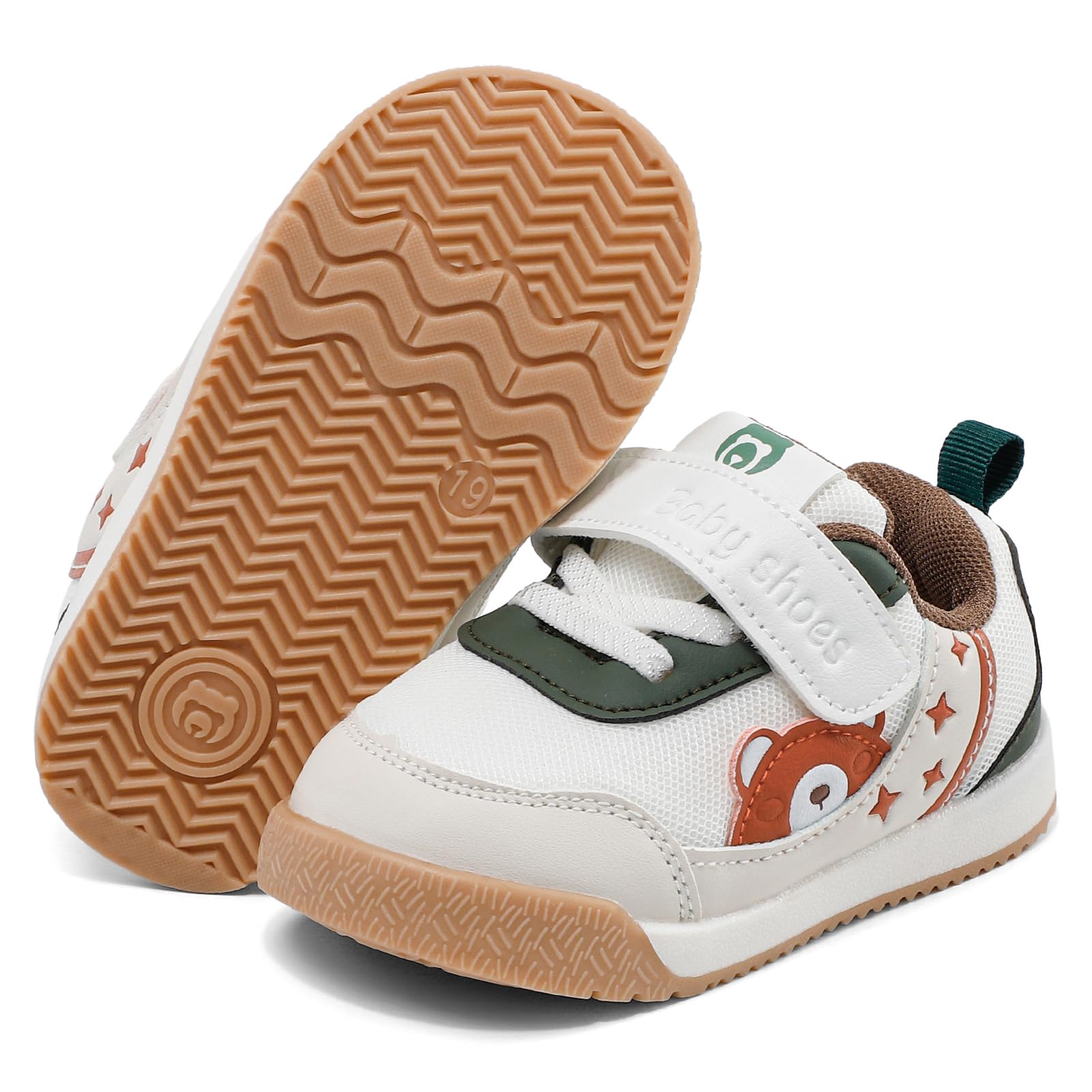 LACOFIA Zapatos Bebé Primeros Pasos Zapatillas Bebé Niño Calzado Bebé Zapatos Deportivos con Suela Goma Antideslizante