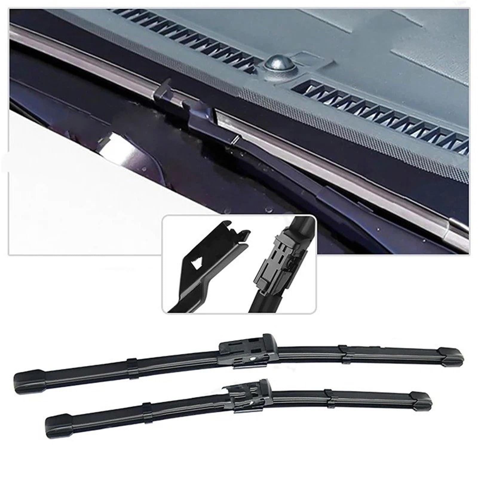 Para A6 C7 2012-2017 LHD Juego Escobillas Limpiaparabrisas Delanteras Parabrisas Cepillos Lluvia Para Automóvil 26 Pulgadas 21 Pulgadas Escobillas Limpiaparabrisas