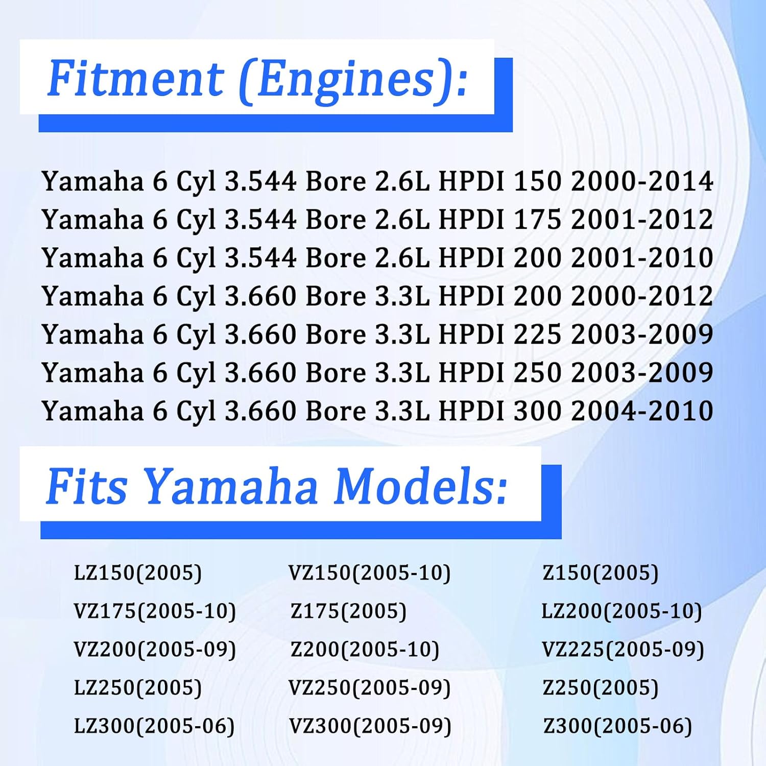 60V-24251-00-00 Upgraded Fuel Filter Compatible with Yamaha 150 175 200 225 250 300 HP HPDI 2000-2014, Fuel Filter Replace 60V-24251-01-00, 68F-24251-00-00