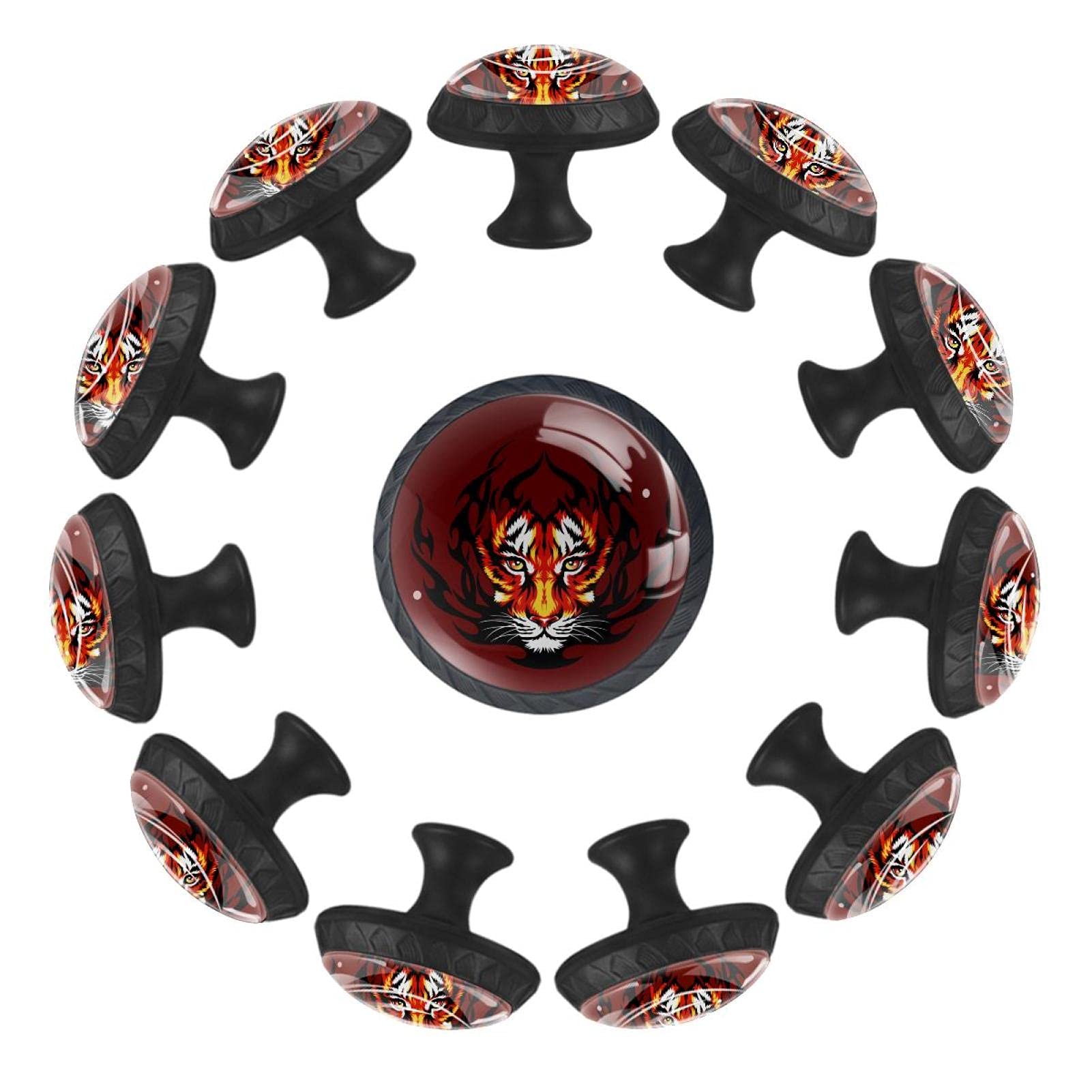 Boutons de tiroir tigre ronds poignées commode chambre enfant 35mm x12