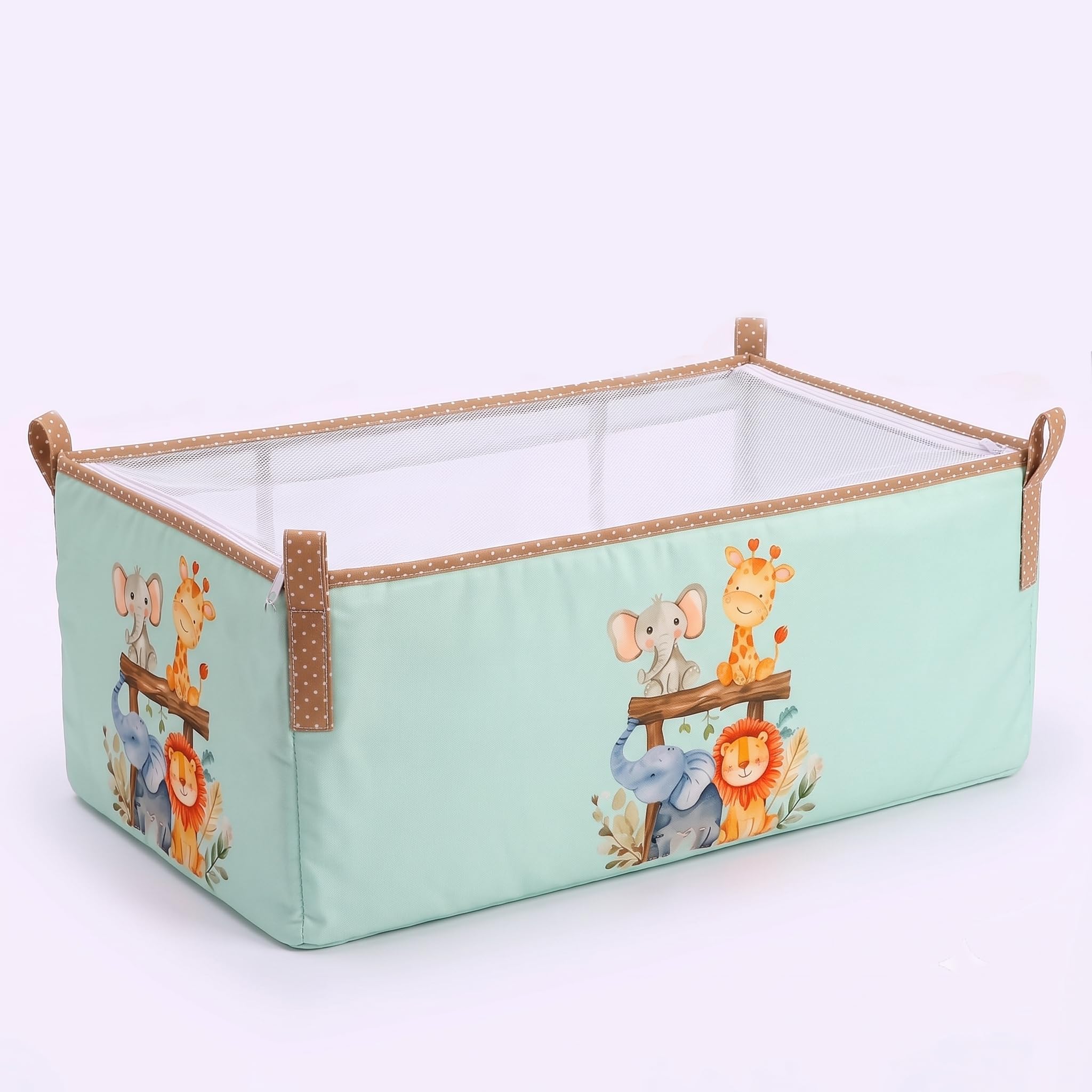 RN 7 Baby Khoyu/Cotton Cradle Cloth for Ghodiyu/Jhula/Palna with Astar Double Layer Support | Cloth for Cradle Stand Use print sky print,82X32 cm,Koala Jungle Print-image-4
