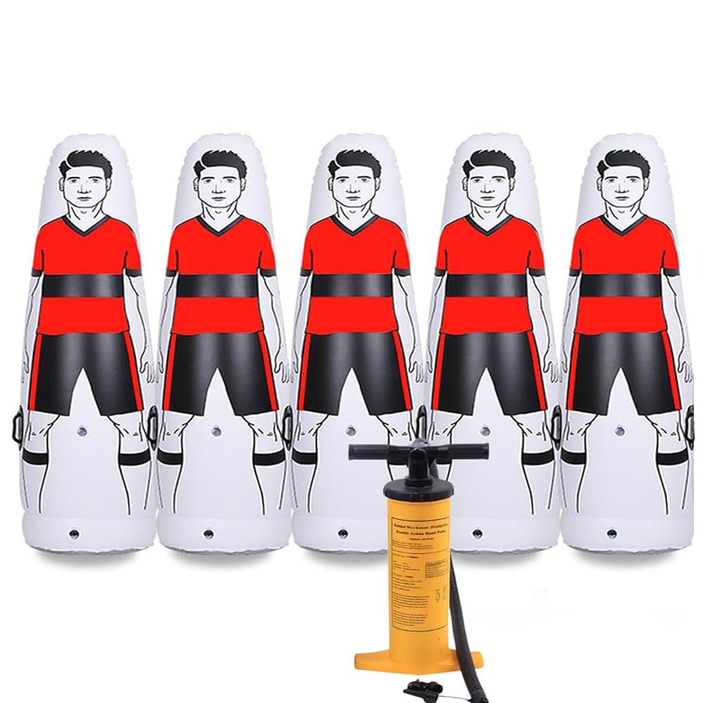 Amazon | 5個セットサッカー ダミー 人形 フリーキック練習人型