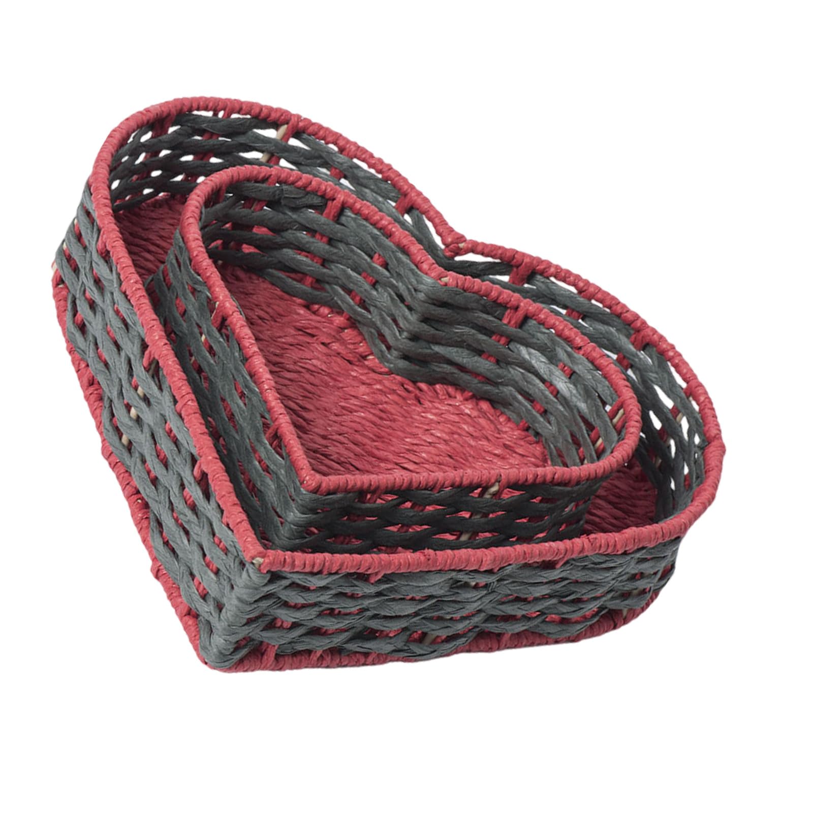 Xjdzineq Spacious Faux Wicker Basket for Bread Snacks and Home Decoration Desktop Fruit and Vegetable Organiser Desk Tool Faux Wicker Basket