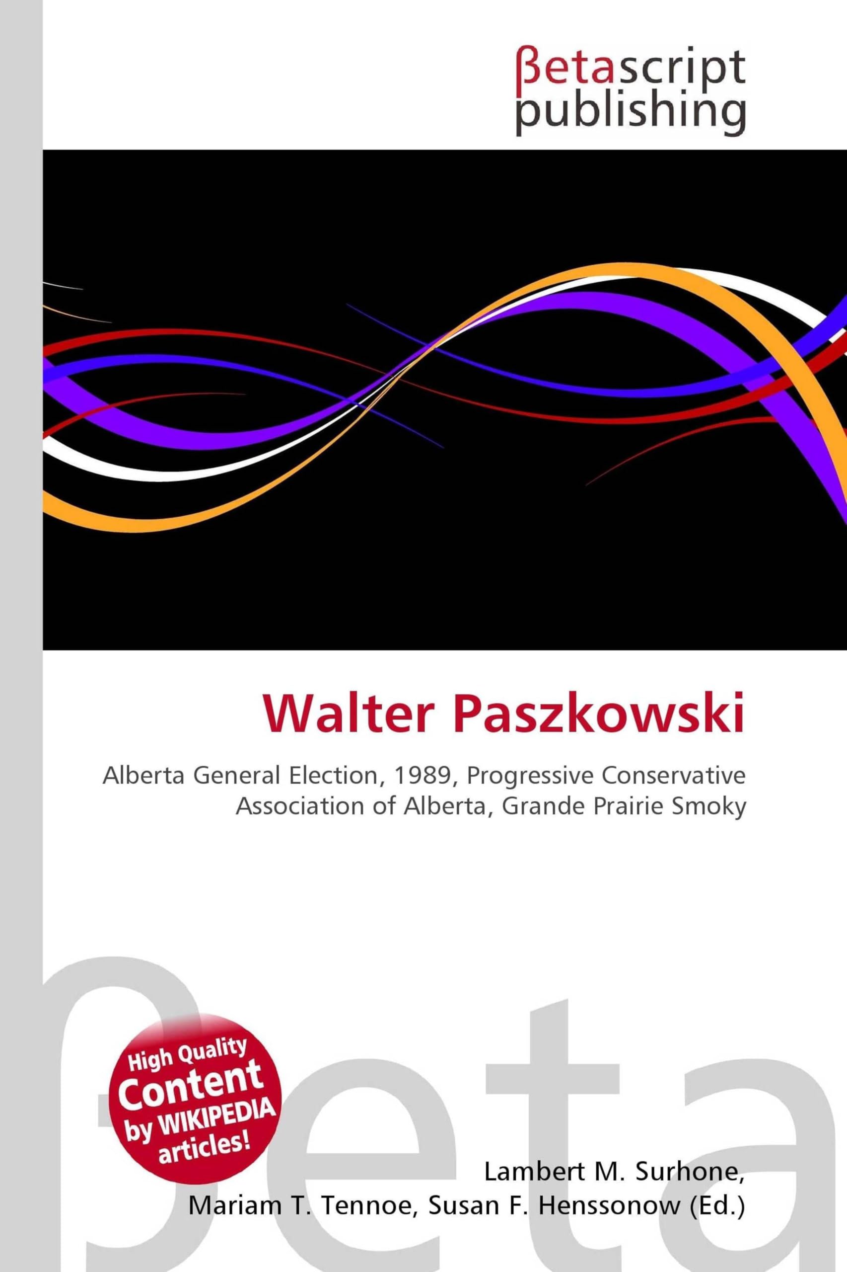 Walter Paszkowski: Alberta General Election, 1989, Progressive Conservative Association of Alberta, Grande Prairie Smoky