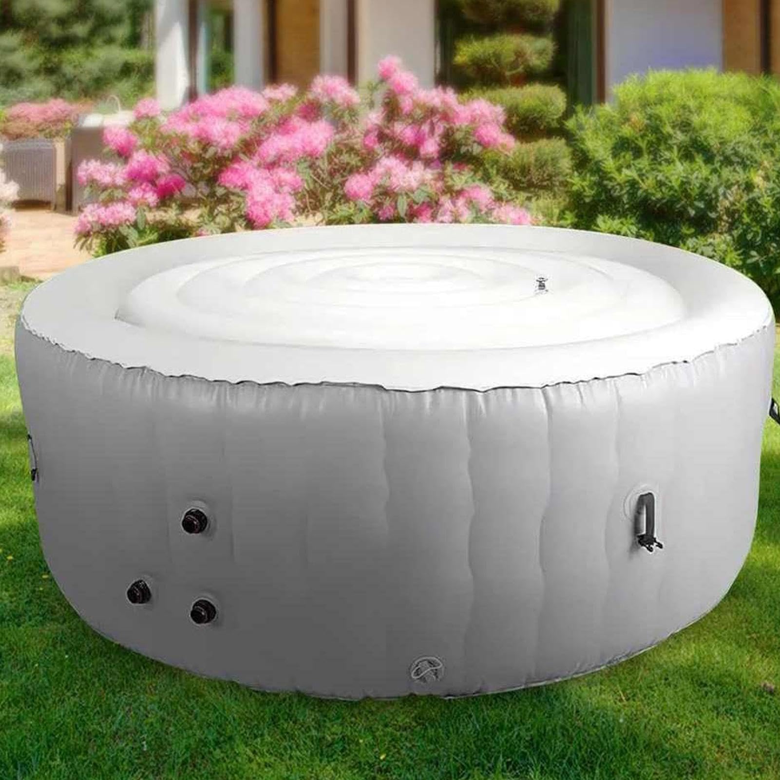Copertura per Vasca Idromassaggio Gonfiabile Protezione Rotonda Antipolvere | Coperchi per Vasca Idromassaggio da Esterno per Casa Appartamento Bagno Interno Esterno