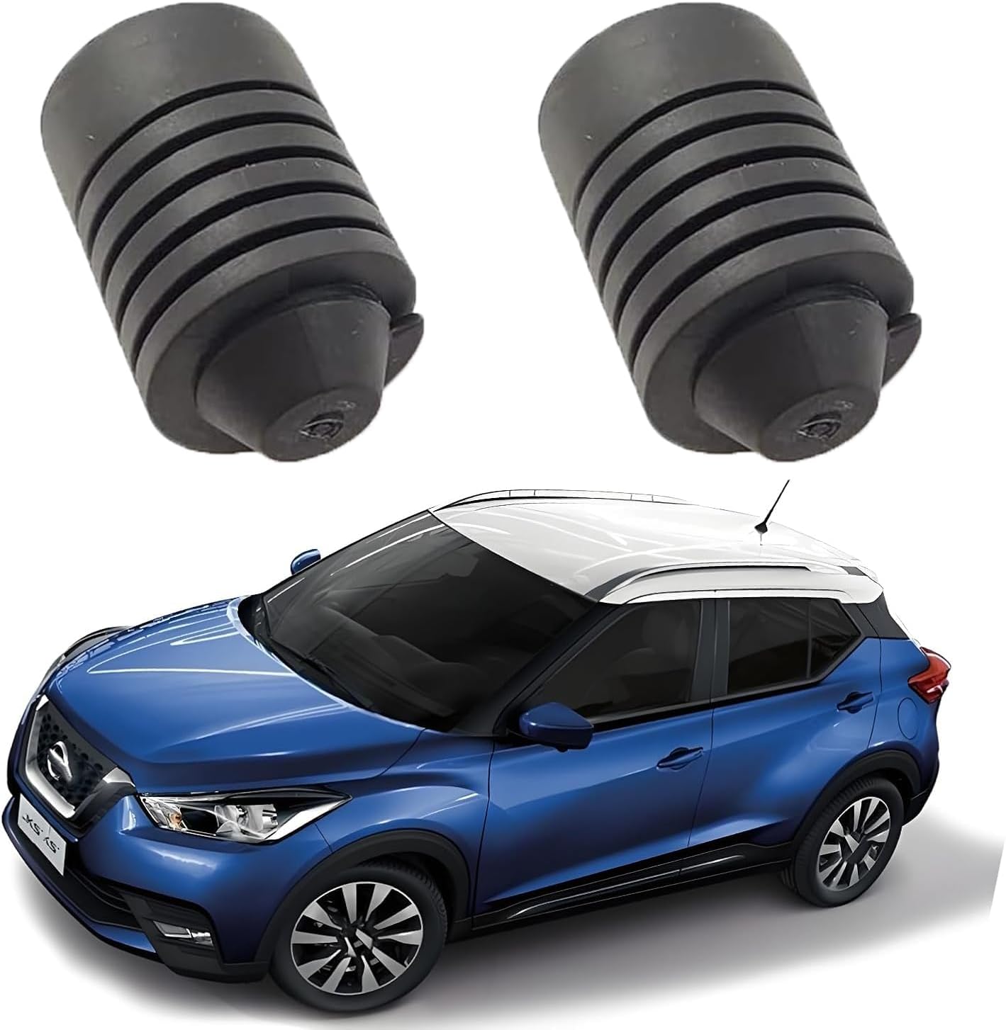 Hood Stops Bumper Cushion -For Sunny Teana Bluebird Sylphy Corolla Crown Verso Hood Rubber Stops Bumper Rubber Cushion General Black -2 Pcs