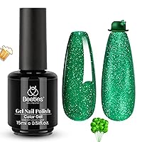 Vista 23 de Beetles Esmalte de uñas en gel, 1 unidad de 15 ml/0.5 oz, color natural, esmalte de uñas en gel neutro, color durazno (Peach), esmalte translúcido