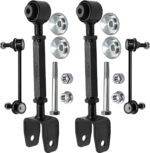 Miniatura 33 de Detroit Axle - Kit de 4 brazos de control delanteros para Chrysler 300 Dodge Challenger Charger Magnum, 2 brazos de control delantero inferiores con