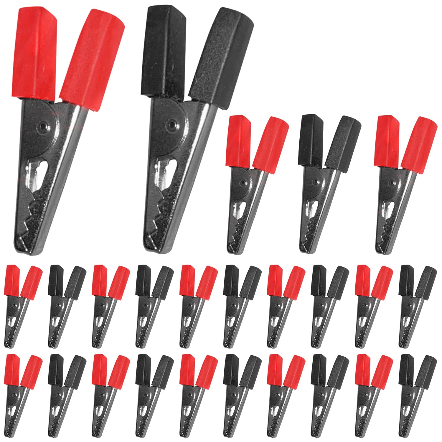 5 Core 25PCS Alligator Clips Electrical Small Metal Battery Jumper Clamps Heavy Duty Insulated Gator Clip - ALLIGATOR 25 PCS