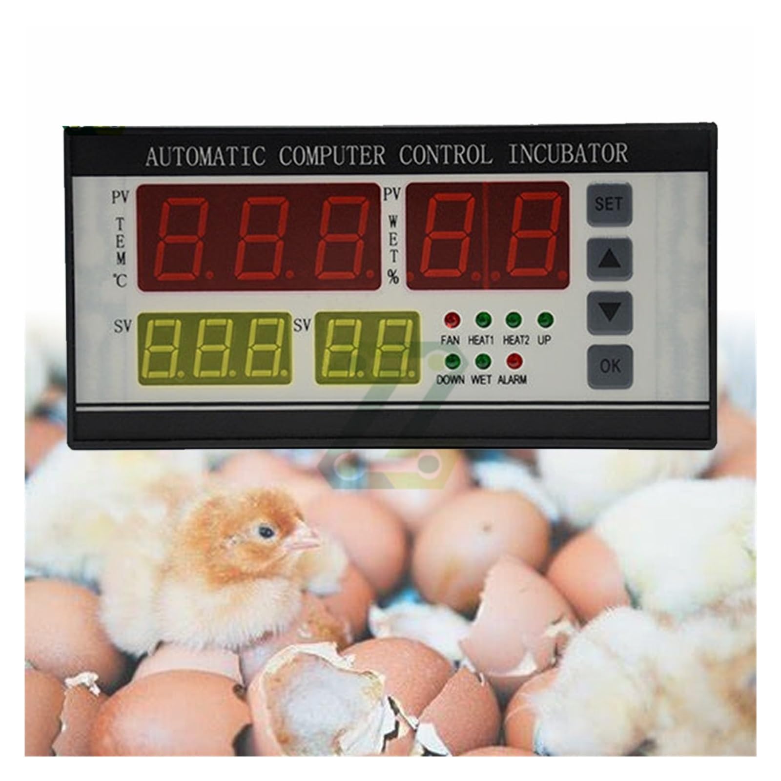 Kontroler Temperatury, XM-18 Kontroler jaj Inkubator Wielofunkcyjny Automatyczny Kontrola Temperatury Wilgotności AC 180-240