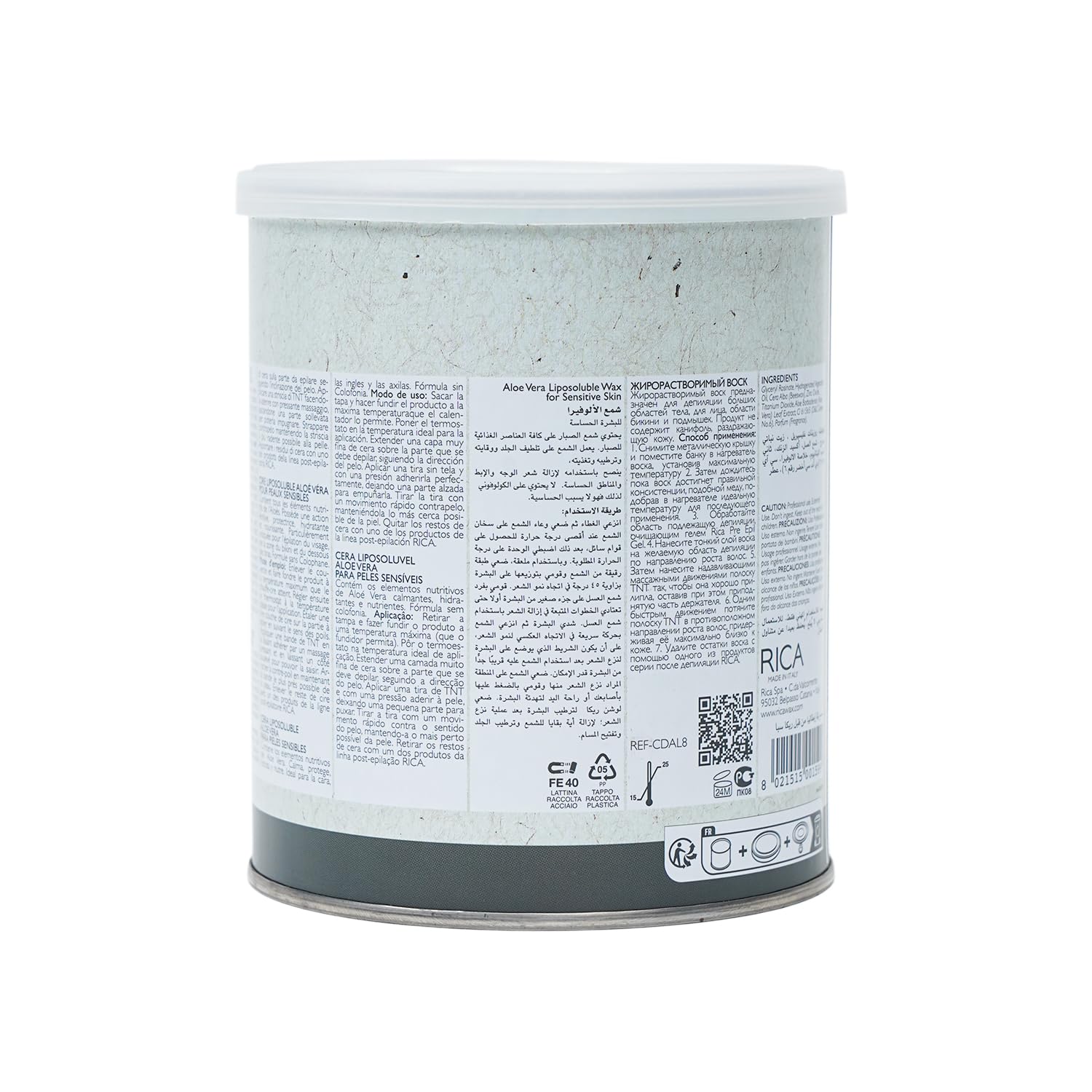 Rica Wosk rozpuszczalny w tłuszczach aloes do skóry wrażliwej 800 ml