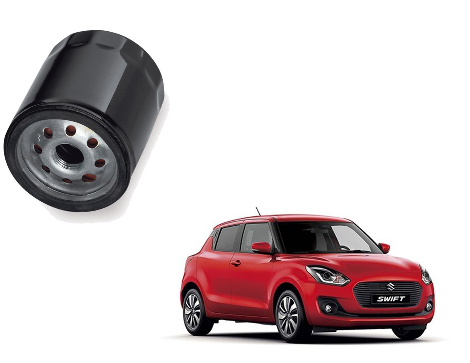 Auto Spare World Engine Oil Filter Compatible With Maruti Suzuki Swift 2018 Petrol Set of 1 Pcs.-image-23