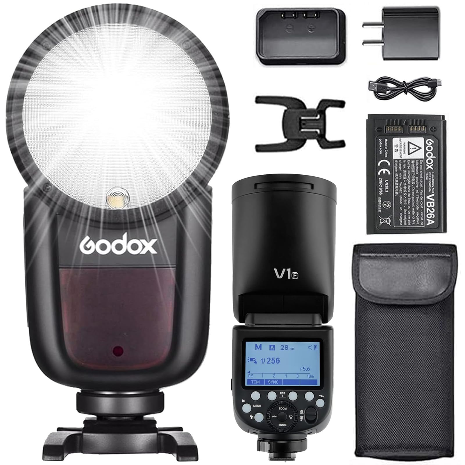 Godox V1F Professional Camera Flash Speedlite Speedlight Round