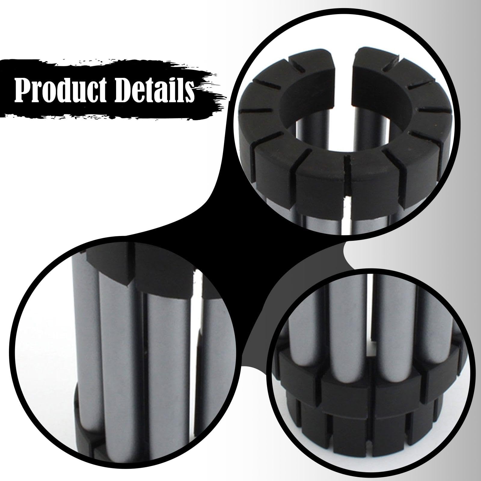 Fork Seal Driver Strumento Installazione Guida Olio Componenti Riparazione in Alluminio Lega Nylon Adatto per Manutenzione Garage, Grigio Argento