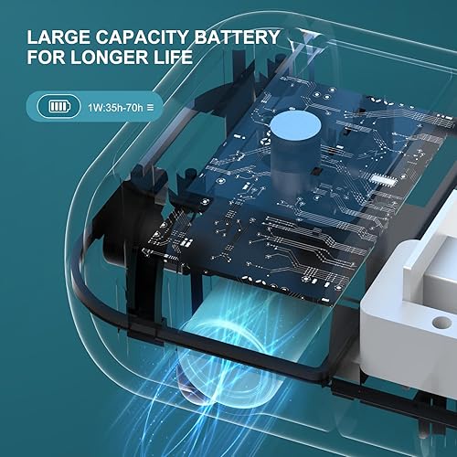 Miniatura 6 de Bomba de aire para acuario, recargable y portátil, bomba aireadora de peces, funciona con pilas de litio, bomba de aire con piedras de aire, bomba