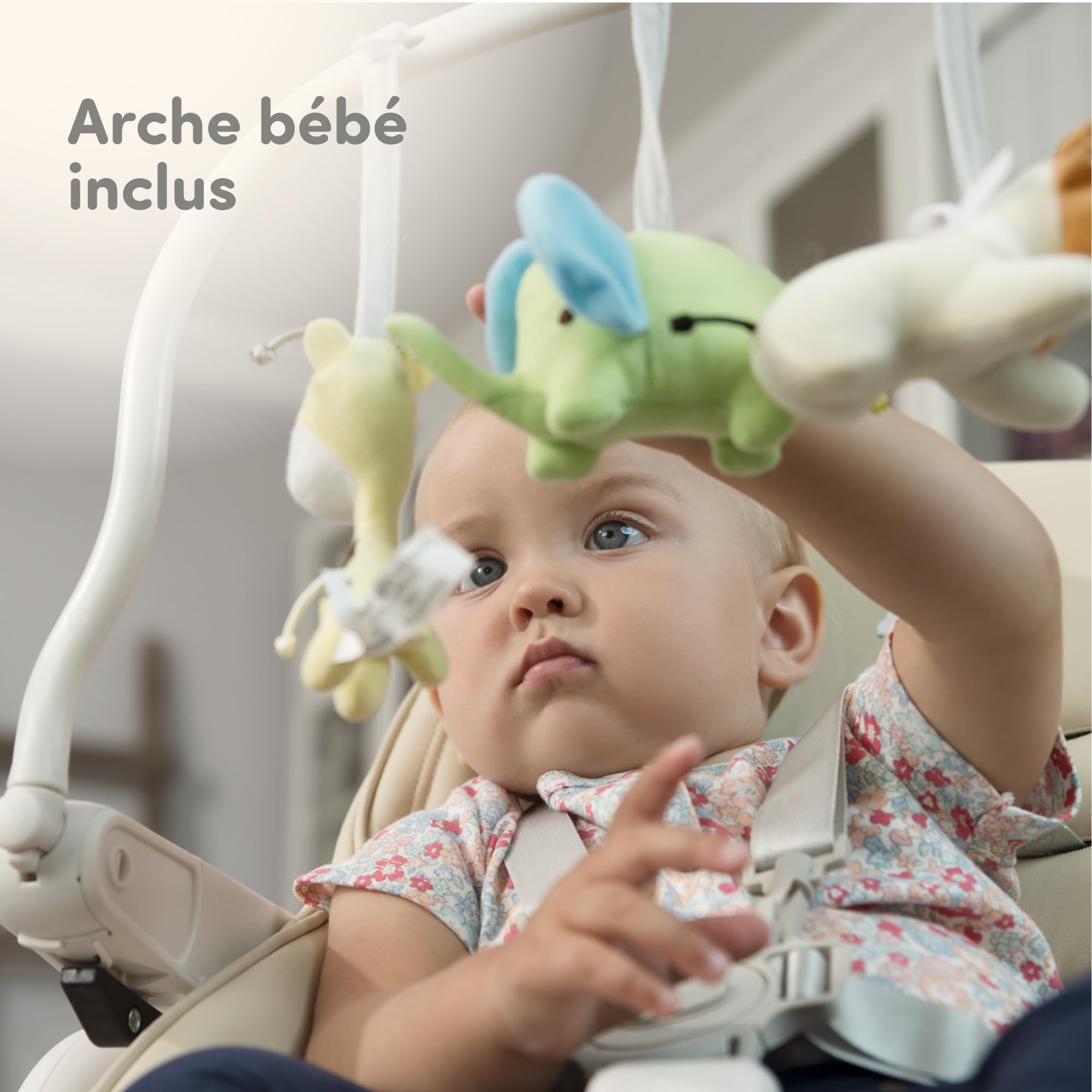 Fauteuil Enfant Pieds Arrondis Bois D'hévéa Et Bouclette L 47 X P 56 5 X H 52 5cm Angel Kaki