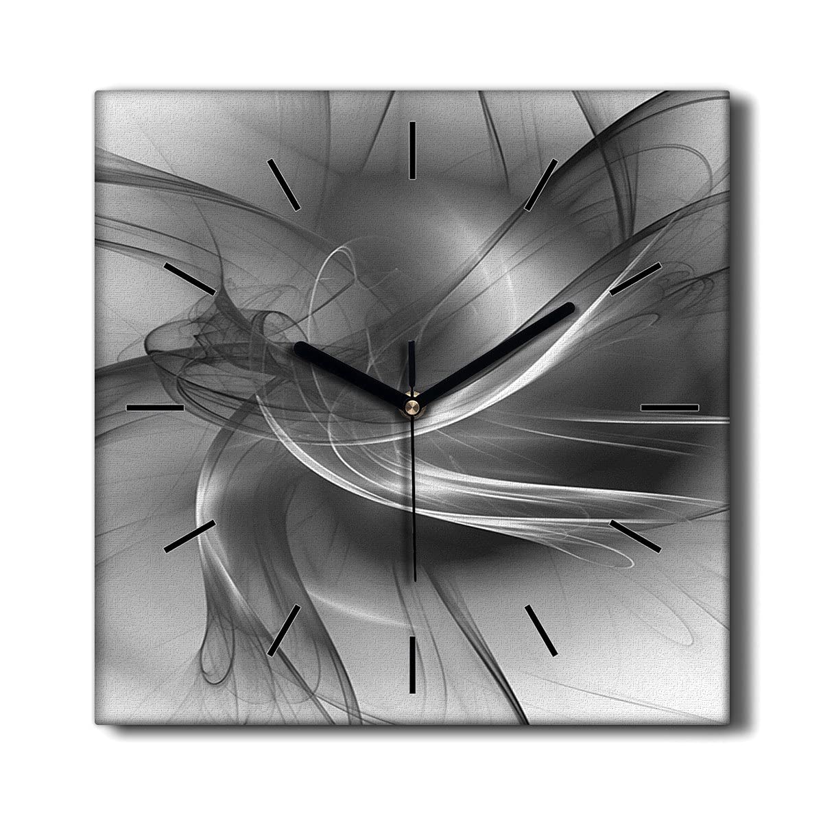 Horloge sur Toile 30x30cm Coloray pour Décoration Murale de Salon