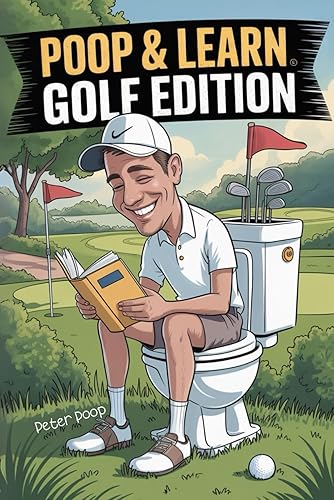Poop & Learn Golf Edition: The Ultimate Bathroom Caddy for - Golf Gifts For Couples