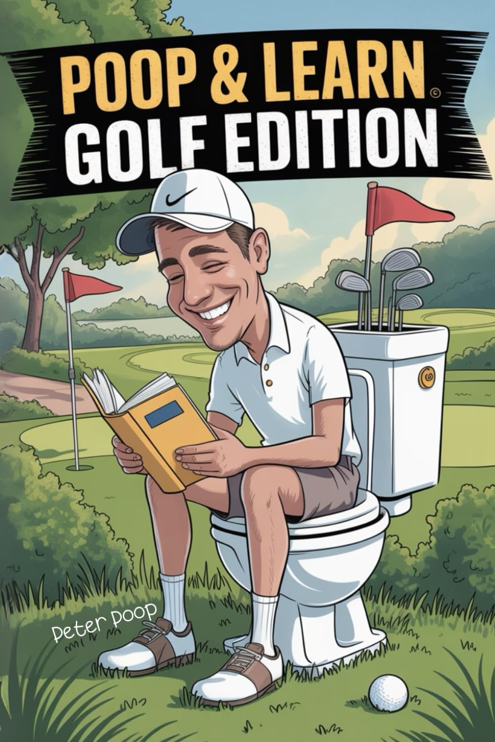 Poop & Learn Golf Edition: Hilarious Bathroom Book for Golfers - Facts, Quizzes & Gag Gift Fun